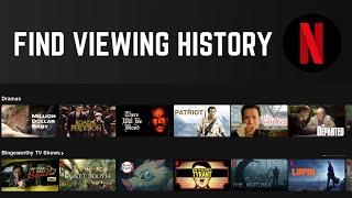 How to View and Clear Netflix Watch History