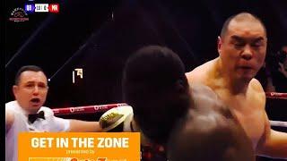  Zhilei Zhang Ends Deontay Wilder In 5 Rds Via KO!