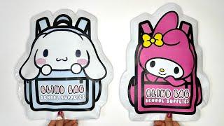 MELODY and CINNAMOROLL Blind Bags  ASMR | Sanrio blind bag paper | Paper Sanrio