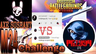 Axe Sushant vs PG1994 Gaming TDM M24 Challenge || Axe Sushant Challenge Me @AXE SUSHANT