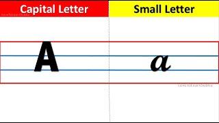 Capital and Small Letters |ABCD |Capital Letters |Small Letters |a to z/Alphabet/Educational Videos