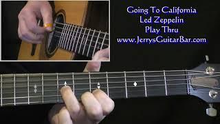 Led Zeppelin Going To California | Guitar Play Thru