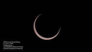 2023 Annular Solar Eclipse Videos of Movement during Eclipse