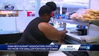 Iowa Restaurant Association says inflation is hitting restaurants hard