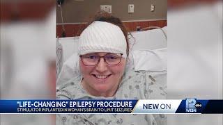 Woman undergoes 'life-changing' procedure years after epilepsy diagnosis