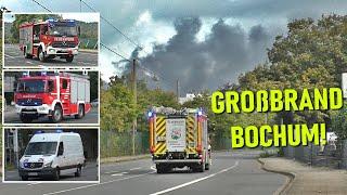 [WERKSTATT in VOLLBRAND ] - GROßBRAND in BOCHUM - Einsatzfahrten!