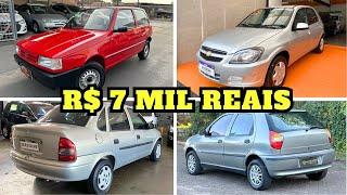 POPULAR CARS FOR SALE FROM 7 THOUSAND REAIS