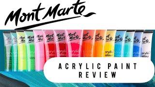 Mont Marte 36 Acrylic Signature Paint Set REVIEW