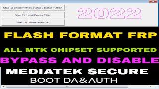 MTK Flash Format | disable DA file (or auth) | All Chipset Supported mtk bypass tool