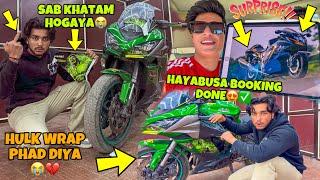 Hayabusa Booking Done | Hulk Wrap Phadiya | Everything is finished SUPERBIKE My Youtube Earnings