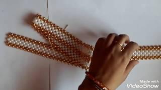 How to make bandhanwal at home| DIY pearl toran| how to make easy  moti toran at home|wall hanging