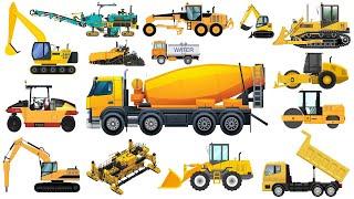 ALAT BERAT KONSTRUKSI JALAN DAN FUNGSINYA | Excavator, Dump truck, Bulldozer, Mixer truck