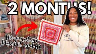 TWO MONTHS BEHIND?! | Catching up on my 2024 crochet temperature blanket