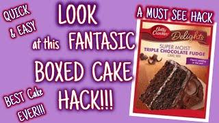 LOOK at this FANTASTIC BOXED CAKE HACK | BEST CAKE EVER!!!! | QUICK & EASY | MUST SEE HACK!!!