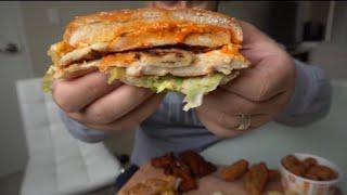 OPORTO triple bondi burger with HOT CHILI sauce | global foodie desi