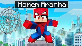 VIREI o NOVO HOMEM ARANHA do Minecraft