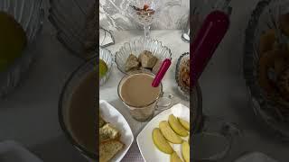 Доброе утро! Завтрак в чашечке с голубой каемочкой!️ #жизньпенсионерки #позавтракаем