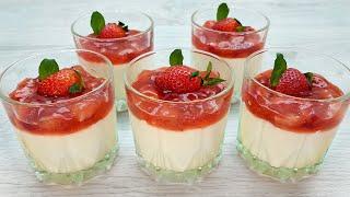 In 15 minutes dessert WITHOUT baking. Only 4 ingredients and delicious sweets are ready #111