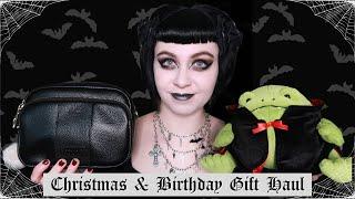 WHAT I GOT FOR CHRISTMAS & BIRTHDAY 2024 | Goth Christmas Haul | Clothing, Accessories & Jelly Cats