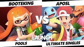 Launch Smash Ultimate -  Booteking (Inkling) VS VGBC Aposl (Pokemon Trainer) SSBU Pools