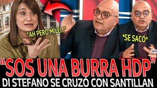 ¡DI STEFANO se CRUZÓ con SANTILLAN en VIVO y la DEJÓ LLORANDO!