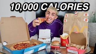 10,000 Calorie Challenge BOY VS FOOD (my tummy hurts)