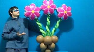 How To Make A Flower Balloon Decoration