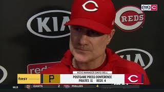 David Bell offers strong criticism of Pirates following bench-clearing brawl | REDS-PIRATES POSTGAME