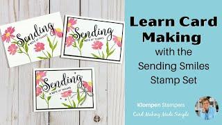 Learn Card Making with the Sending Smiles Stamp Set