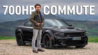 Richard Hammond commutes to work in our new 700hp Dodge Charger Hellcat!