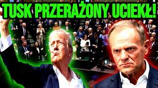 MUSISZ TO ZOBACZYĆ! TUSK PRZERAŻONY a SEJM BIJE BRAWA PO LEGENDARNEJ WYGRANEJ TRUMPA!