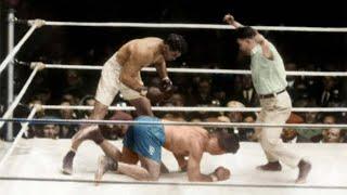 Jack Dempsey vs  Luis Angel Firpo - 1923 HD in FULL COLOR