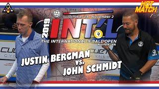 9-BALL: Justin BERGMAN vs John SCHMIDT - 2019 INTERNATIONAL 9-BALL OPEN