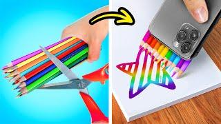 BRICOLAGE POUR LA RENTRÉE Astuces & Gadgets arc-en-ciel faciles pour élèves malins par 123 GO! Like