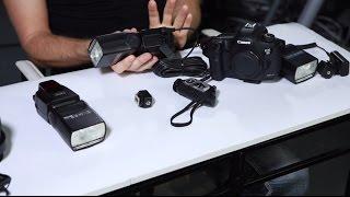 Using Speedlites in the studio: Gear for "starting in studio photography" course: