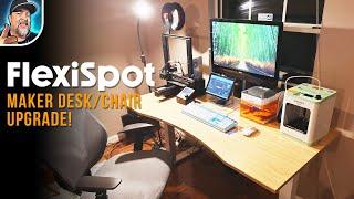 My NEW Maker Space! Flexispot E6 Desk and OC6 Chair