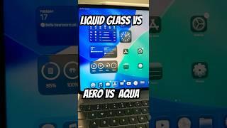 Liquid Glass vs Aero vs Aqua #tech #retrotech #apple #microsoft #mac #pc