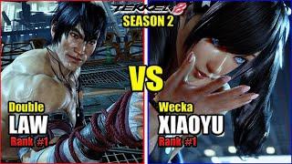 Tekken 8 | #1 Law (Double) VS #1 Xiaoyu (Wecka) | High Level Gameplay