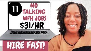 11 Non Phone Work from Home Jobs 2024| Earn $31/hr