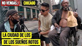 ¡DESCONCERTANTE! Esto es lo que GANA un INDIGENTE en las CALLES de CHICAGO