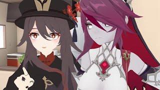 【MMD  Genshin Impact】= Hu Tao Wants To Marry Him For Xiao (Xiao  Hu Tao)