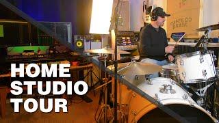 MEDIOCRE HOME STUDIO Setup in a BASEMENT 2021 | Off Shift Productions (studio tour)