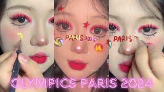 Olympics Paris 2024 Makeup TransformationAesthetic Makeup #paris #olympics #tiktok #viral #2024 