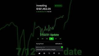 $ 1 Million Challenge 7/12/21 #shorts #personalfinance #motivation #financialindependence #robinhood
