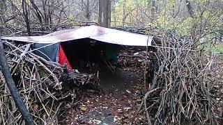 My Shelter - 1st Winter in the Woods