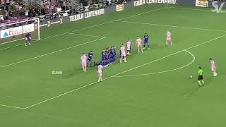 Lionel Messi Free Kick Goal for Inter Miami vs Cruz Azul \\ 2023