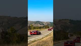 Ferrari F40 Legacy Tour 2023 on its way from Forte dei Marmi to Maranello