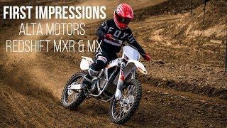 First Impressions: 2018 Alta Motors Redshift MXR and MX - Electric Motocross Bike