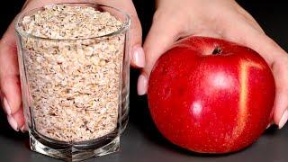 Nur 1 Apfel und Haferflocken! Gesundes Frühstück in 10 Minuten! Leckeres Frühstück
