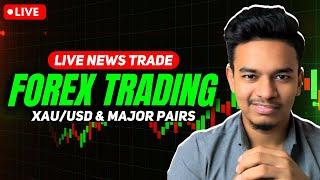 CPI News Trading GOLD & BTC (Live) Bangla | Trade With Tushar